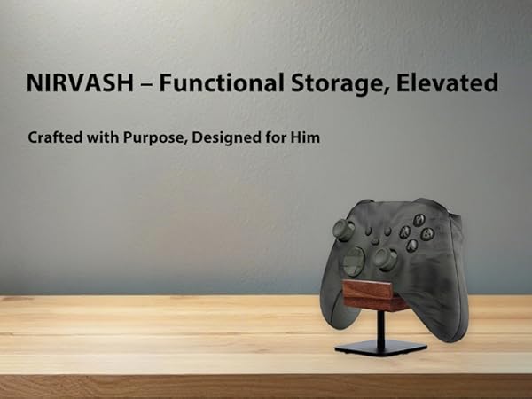 NIRVASH Walnut Controller Holder
