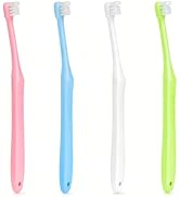 Ceonam 4 Pack End Tuft Toothbrush, Small Head Single Tuft Orthodontic Toothbrush for Wisdom Teeth...