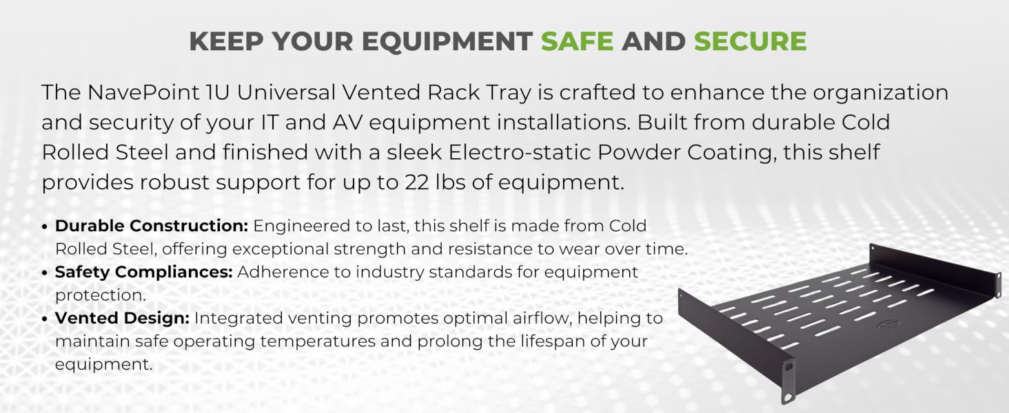 NavePoint Vetend Rack Tray