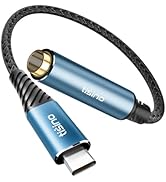 Tisino USB C to 1/4" Headphone Adapter, 384kHz/32bit USB C to 6.35mm TRS Stereo Jack Adapter Cabl...