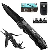 RoverTac Pocket Knife Multitool Folding Knife Stainless Steel Survival Camping Knife with Pliers ...