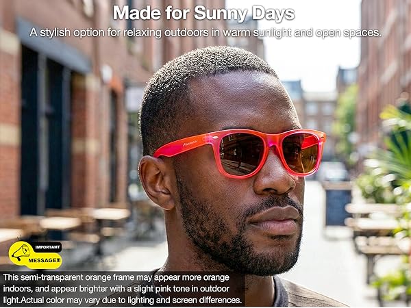 Male sunglasses designed for long distance driving comfort