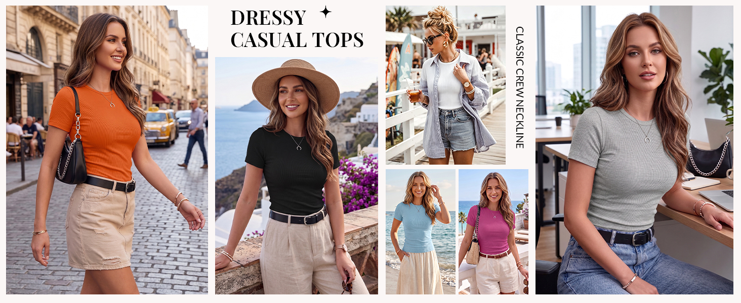 womens short sleeve tops