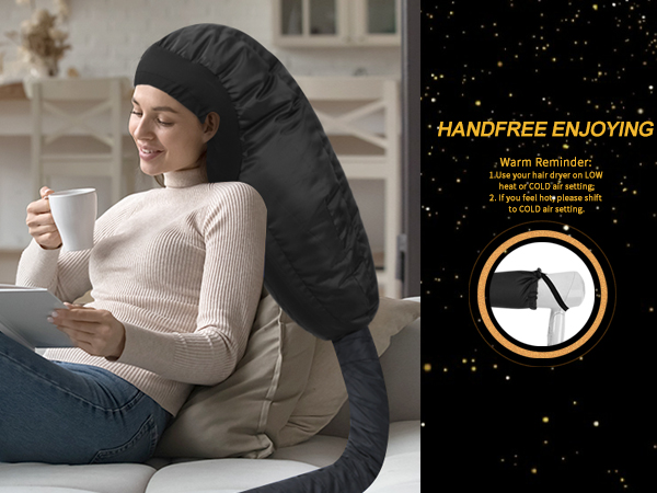 hooded hair dryer