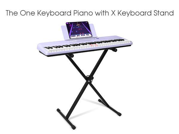 keyboard piano with stand