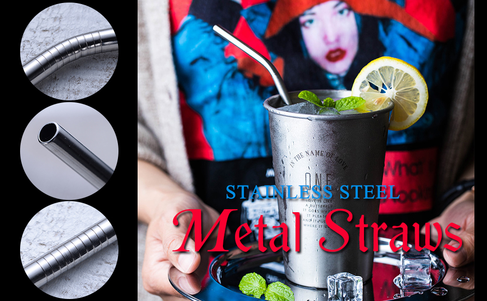stainless steel straws