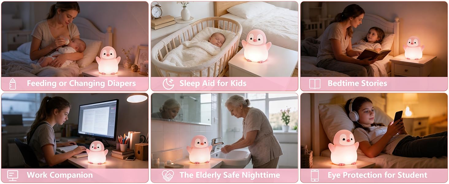 penguin night light