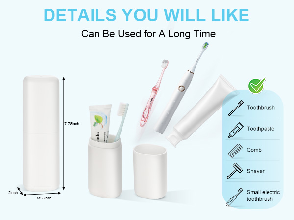 portable travel toothbrush case