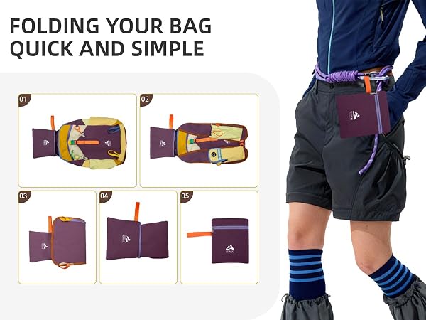 small hiking backpack