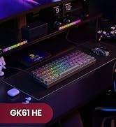 HK GAMING GK61HE 60% | Magnetic Mechanical Gaming Keyboard | Rapid Trigger 0.1mm Step | 61 Keys M...