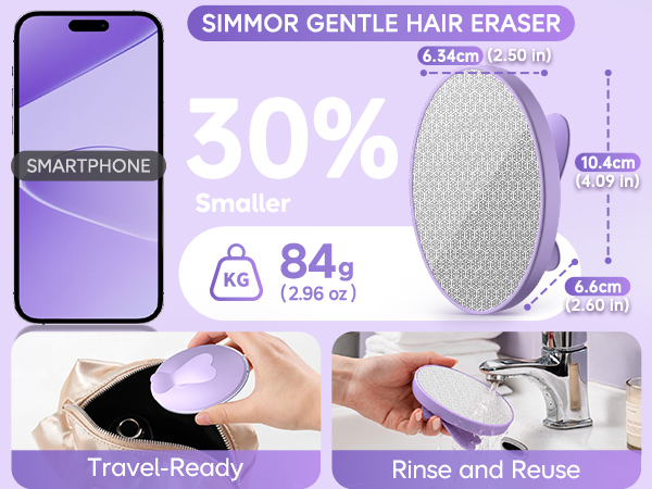 travel size hair eraser