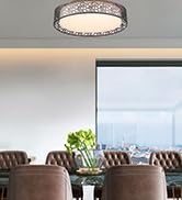 VICNIE 12 inch Flush Mount Ceiling Light, Dimmable Hallway Light Fixtures, 15W 3000K Warm White,O...