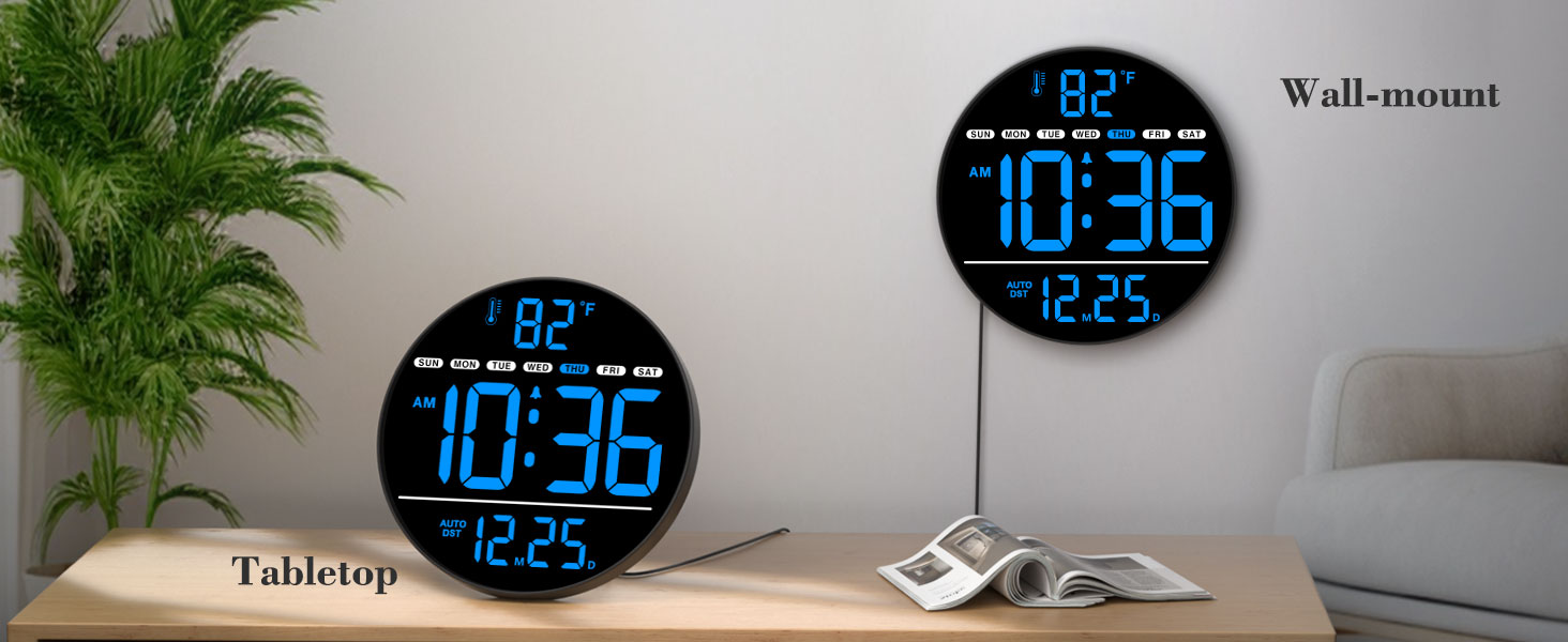 digital wall clock