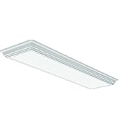 Lithonia Lighting Cambridge 4 Foot LED Kitchen Light Fixture, Linear Flush Mount Ceiling Light Fi...