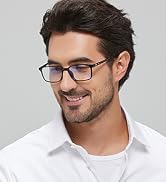 ANRRI Blue Light Blocking Glasses Anti Eyestrain UV Filter Computer Game Eyeglasses Lightweight F...