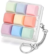 Netholid Colorful Keyboard Fidget Toys for Adults Mechanical Button Keyboard Clicker Keychain for...