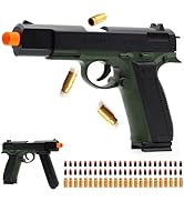 DaoDaoZhu Soft Bullet Toy Gun Shell Ejecting with 48 Bullets, Toy Guns for Boys, Toy Pistol Fidge...