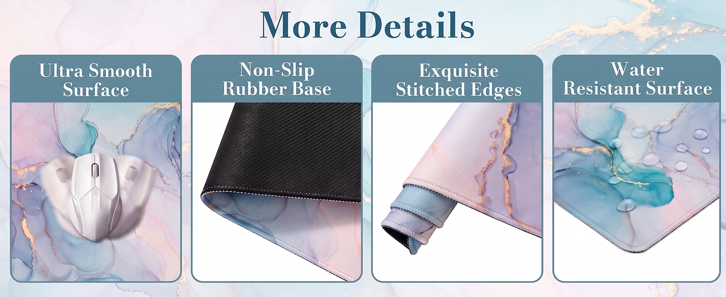 non slip waterproof desk pad and keyboard wrist rest