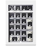 ZUOYA LMK21 Aluminum Alloy Mechanical Number Pad,VIA Programmable Wireless Numeric Keypad Tri-Mod...