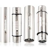 Smithok XLR Adapter 4 Pack(2-Pair), 2 XLR Male to Male Connector &amp; 2 XLR Female to Female Coupler...