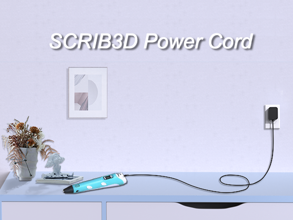 5V2A charger for SCRIB3D P1 3D Printing Pen with Display
