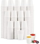 SIUQ 1200 Pack 3 oz Paper Cups, Small Disposable Bathroom Mouthwash Cups, Espresso Cups,Mini Whit...