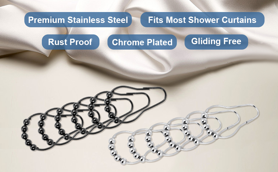 shower hooks for shower curtain