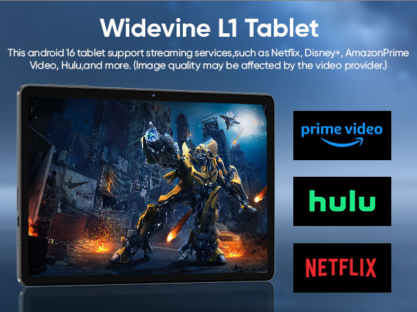 11 inch android tablets with widevine L1