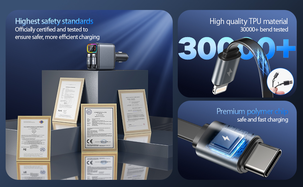 retractable car charger