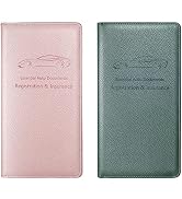 Yarnic Car Document Holder, Black, RFID Protected, Faux Leather, Adults, Car Owners, Unisex, Orga...