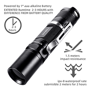 UV Flashlight waterproof