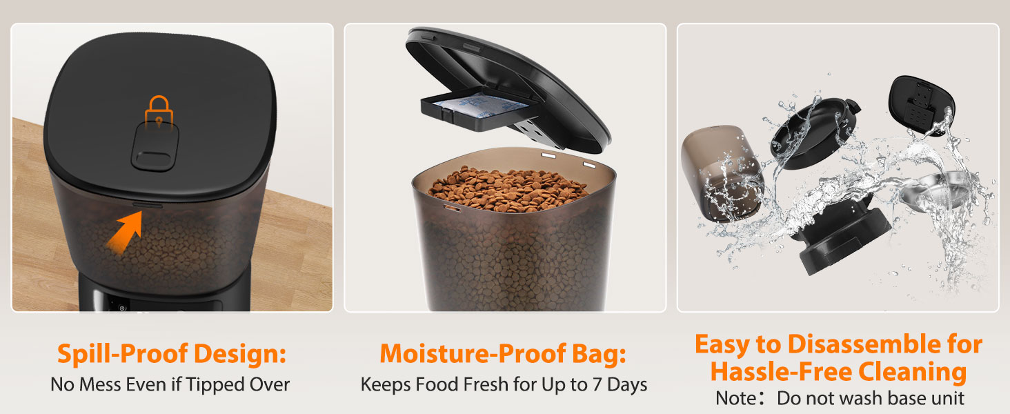 automatic feeder cat dry food