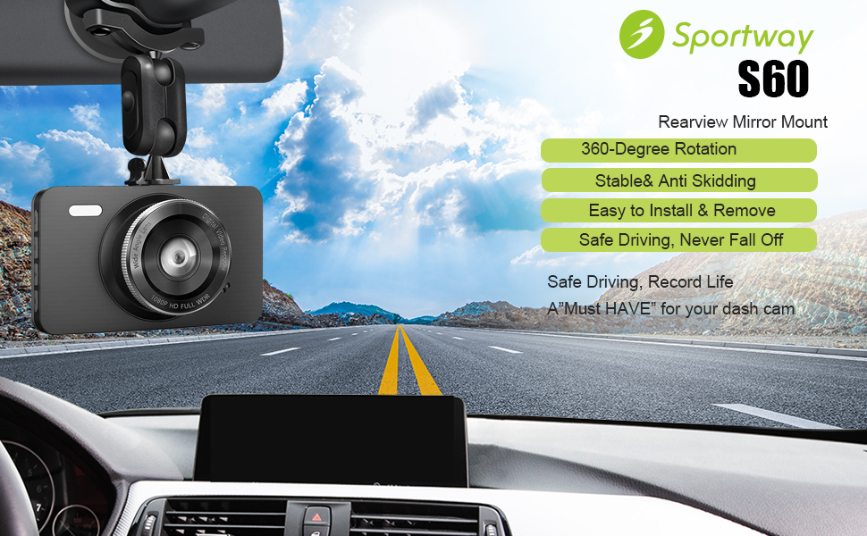 sportway dash cam mount