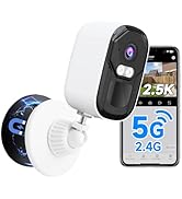 JAIOTlink 4MP Wireless Security Camera Outdoor, Battery Powered Magnetic Camera with 2.4G/5G WiFi...