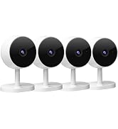 Girafit 3MP 2K Indoor Camera 5GHz &amp; 2.4GHz, Indoor Home Security Cameras 4 Pack for Baby/Elder/Do...