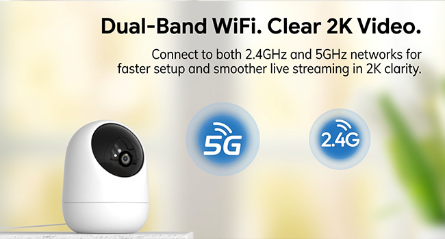 5G&amp;amp;2.4G Dual Bands Wifi Camera