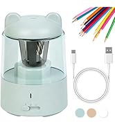 Minify Electric Pencil Sharpener, Auto Stop Fast Sharpen in 3s, Battery Powered Pencil Sharpeners...