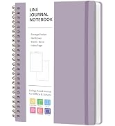VALOME Journaling Notebooks, A5 Lined Spiral Notebook for Women &amp; Men, 146 Pages College Ruled Ha...