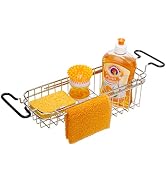 KeFanta Sink Caddy, Sponge Holder for Kitchen Sink, Telescopic Sink Storage Rack, Stainless Steel...