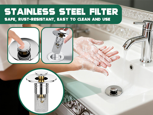 3 in 1 Sink Drain Strainer
