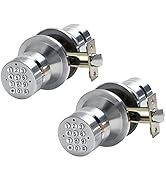 keypad Door Lock with Handle,Keyless Electronic Entry Door Knob,3s Auto Lock, Waterproof Door Loc...