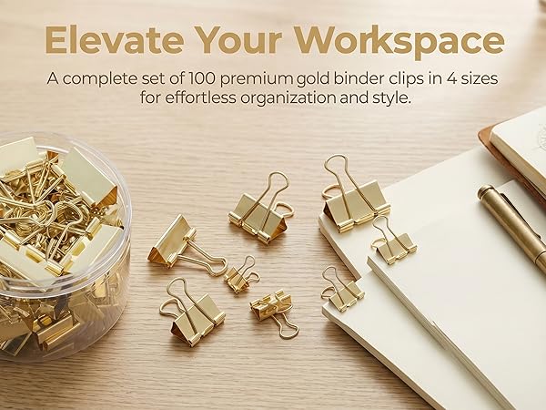 Gold Binder Clips