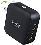 GEARit 165W USB C Charger Block - Fast Charging 4-Port GaN Wall Charger with PD 3.1 &amp; PPS for App...