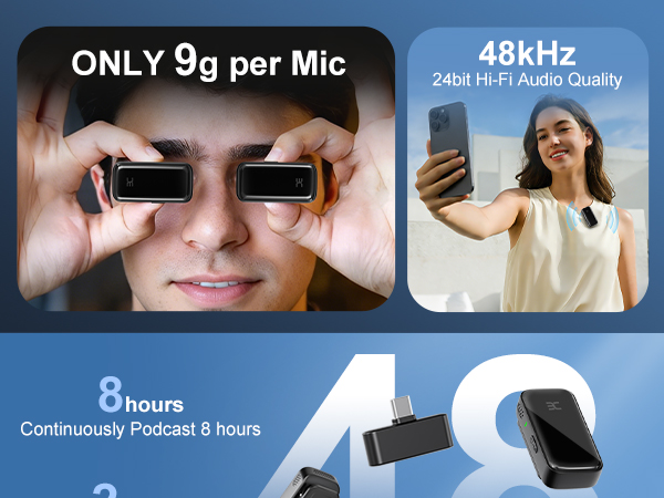 Wireless Lavalier Microphone for iphone