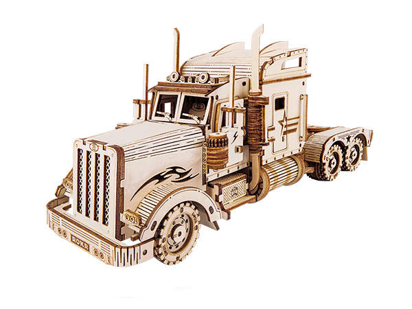 rokr 3d wooden puzzle car model kit mc502