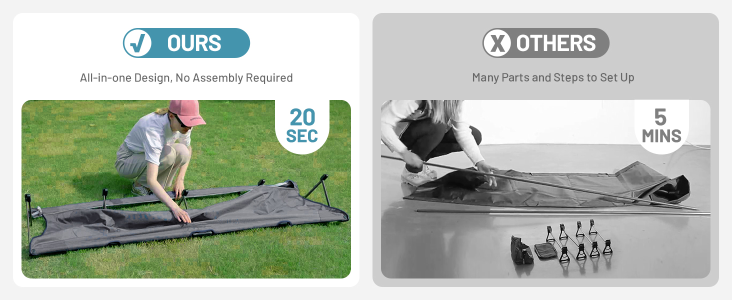 EASY SET UP FOLDING CAMPING COT