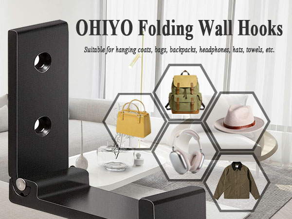 OHIYO folding wall hooks