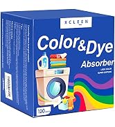 Xcleen Color Absorber Laundry Sheets 120 Count, Dye Catcher to Prevent Clothes from Smearing, Fra...