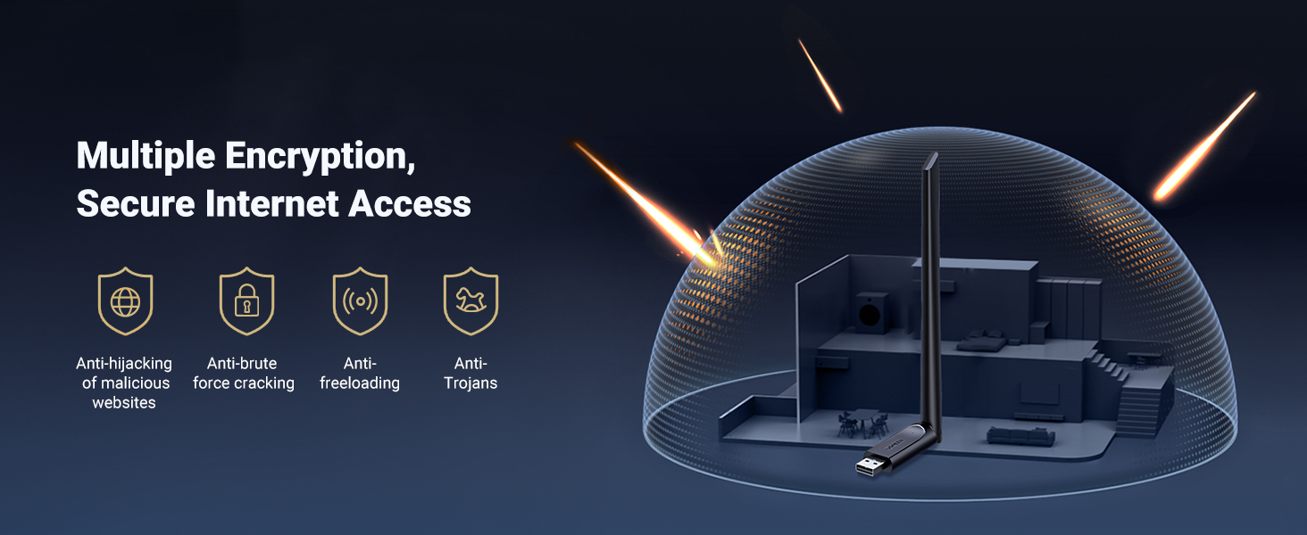 wifi adapter usb wifi 6 adapter for desktop pc ax900 ac650 wifi dongle usb2.0 wireless adapter