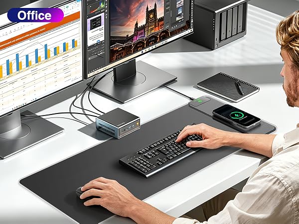 rgb gaming mouse pad with wireless charging